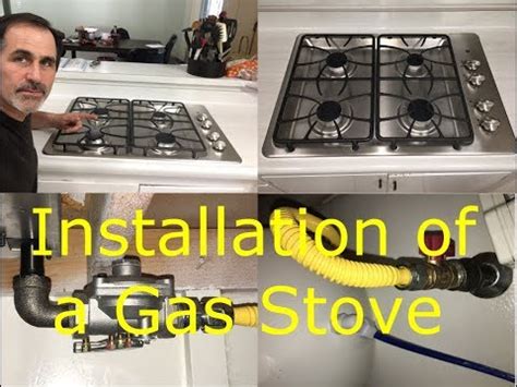 installing gas stove from electric
